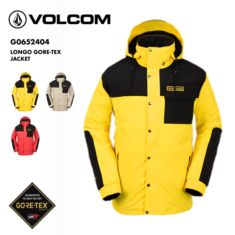 VOLCOM/ボルコム メンズ GORE-TEX スノージャケット G0652404 スノージャケット スノボウェア スノーウェア スキーウェア 上 ゴアテックス 男性用