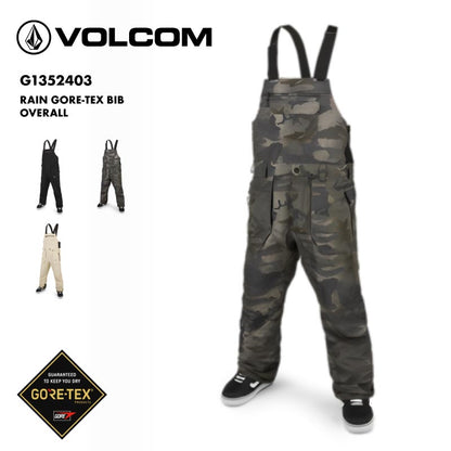 VOLCOM/ボルコム メンズ GORE-TEX スノービブパンツ G1352403 スノーパンツ スノボウェア スノーウェア スキーウェア 下 ゴアテックス 男性用