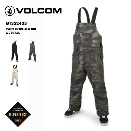 VOLCOM/ボルコム メンズ GORE-TEX スノービブパンツ G1352403 スノーパンツ スノボウェア スノーウェア スキーウェア 下 ゴアテックス 男性用