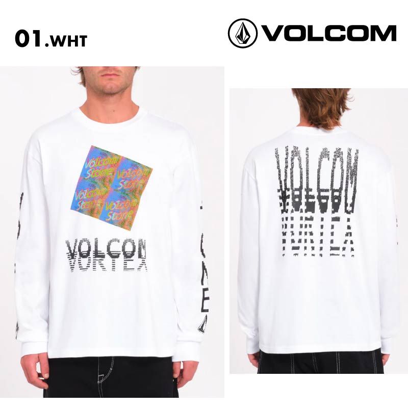 VOLCOM/ボルコム メンズ 長袖 Tシャツ FERGADELIC LST 2024 FALL A3632401 ロングスリーブ ロンT 長そで クルーネック ワイドフィット トップス プリント ロゴ 秋冬 ブランド 男性用