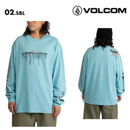 VOLCOM/ボルコム メンズ 長袖 Tシャツ TT B IGUCHI LST 2024 FALL A3632405 ロングスリーブ ロンT 長そで クルーネック ワイドフィット スクリーンプリント おしゃれ ロゴ 秋冬 ブランド 男性用