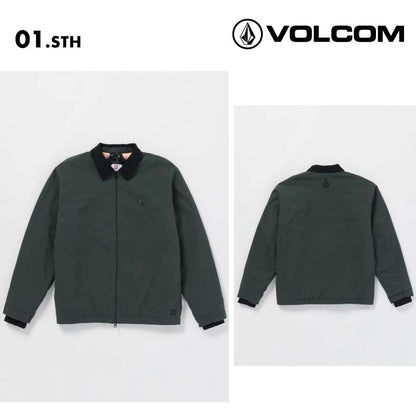 VOLCOM/ボルコム メンズ ジャケット TT B IGUCHI LIGHT JACKET 2024 FALL A1532400 上着 ブライアン・イグチコラボ ボクシーフィット スノーボード 隠しジップ キャンパス地 ワークシャツ 防寒 秋冬 ブランド 男性用