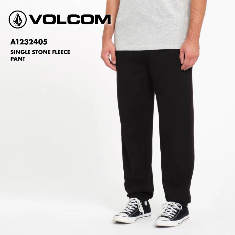 VOLCOM/ボルコム メンズ フリース パンツ SINGLE STONE FLEECE PANT 2024 FALL A1232405 ワークパンツ コーデュロイパンツ ルーズフィット ローライズ ブーツジッパー アウトドア 秋冬 ブランド シンプル 男性用 男性用