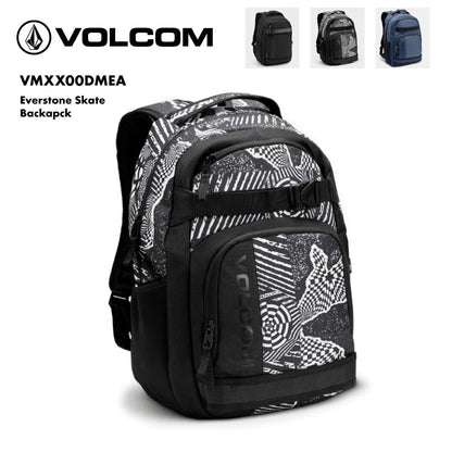 VOLCOM/ボルコム メンズ バックパック Everstone Skate Backapck 2024 FALL VMXX00DMEA リュック 通勤 通学 デイパック バッグ 鞄 23L ウォーターボトルポケット フロントポケット 男性用 男性用