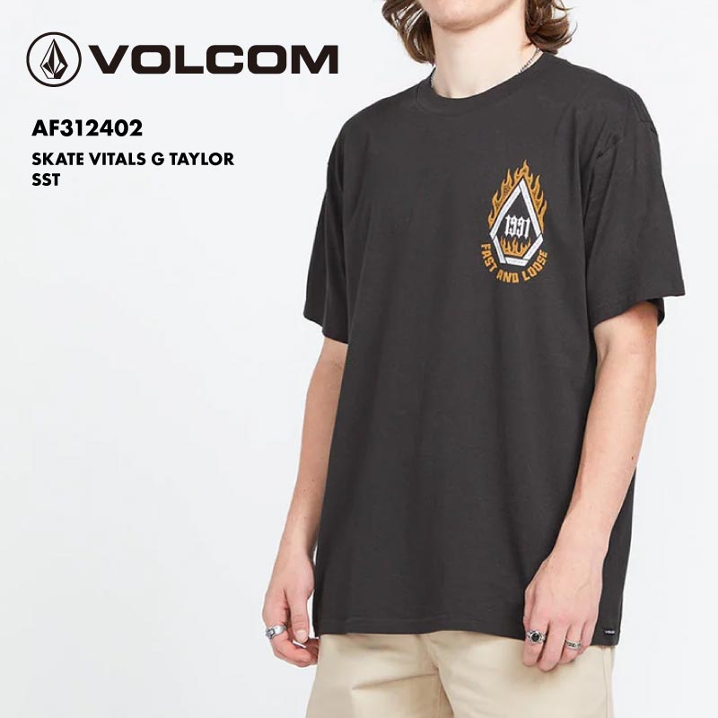 VOLCOM/ボルコム メンズ 半袖Tシャツ SKATE VITALS G TAYLOR SST 2024 SPRING AF312402 ロゴ バックプリント オシャレ プリント ブランド アウトドア 男性用【メール便発送 24SS-07】