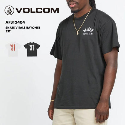 VOLCOM/ボルコム メンズ 半袖Tシャツ SKATE VITALS BAYONET SST 2024 SPRING AF312404 バックプリント オシャレ プリント ブランド アウトドア 男性用【メール便発送 24SS-07】