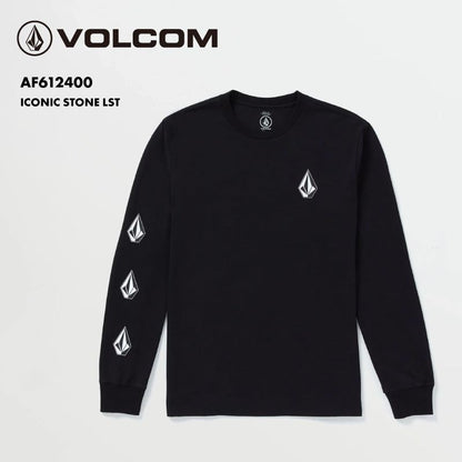 VOLCOM/ボルコム メンズ 長袖Tシャツ ICONIC STONE LST 2024 SPRING AF612400 ロゴ ブランド オシャレ 袖プリント シンプル カットソー アウトドア 無地 コットン 綿 男性用【メール便発送 24SS-07】