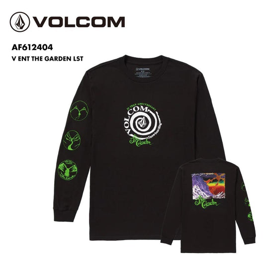 VOLCOM/ボルコム メンズ 長袖Tシャツ V ENT THE GARDEN LST 2024 SPRING AF612404 ロゴ バックプリント 袖プリント オシャレ ブランド カラフル カットソー アウトドア 男性用【メール便発送 24SS-07】