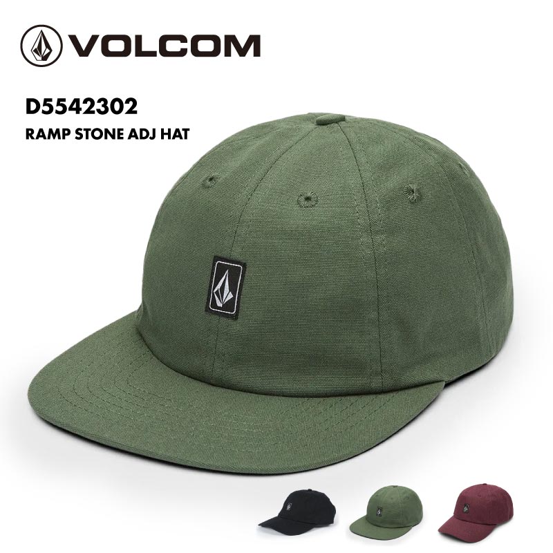 VOLCOM/ボルコム メンズ キャップ RAMP STONE ADJ HAT 2024 SPRING D5542302 帽子 ハット 紫外線対策 オシャレ アウトドア キャンプ 海 シンプル ブランド 男性用