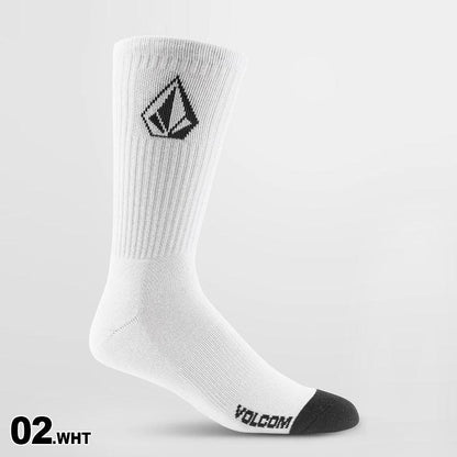 VOLCOM/ボルコム メンズ ソックス 3点セットホワイト D6302004 靴下 くつした くつ下 防寒 男性用