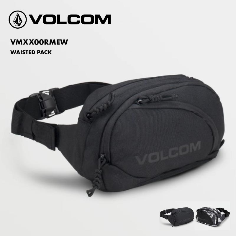 VOLCOM/ボルコム メンズ ウエストバッグ Waisted Pack 2024 SUMMER VMXX00RMEW ボディバッグ 斜め掛け ミニバッグ おしゃれ シンプル ブラック 黒 シンプル 正規品 男性用