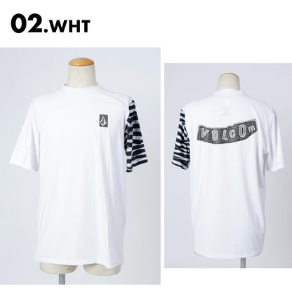 VOLCOM/ボルコム メンズ 半袖ラッシュガードTシャツ RAMP STONE SS 2024 SPRING A9112404 UVカット UVCUT 紫外線対策 紫外線カット 水着 海 ビーチ プール 海水浴 ブランド 男性用【メール便発送 24SS-07】