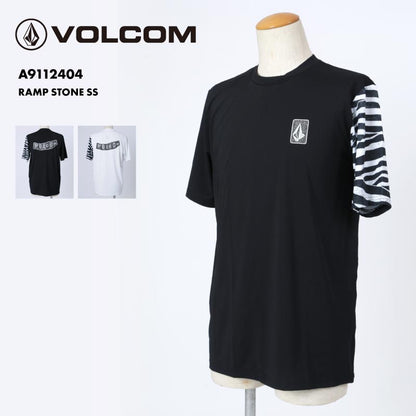 VOLCOM/ボルコム メンズ 半袖ラッシュガードTシャツ RAMP STONE SS 2024 SPRING A9112404 UVカット UVCUT 紫外線対策 紫外線カット 水着 海 ビーチ プール 海水浴 ブランド 男性用【メール便発送 24SS-07】