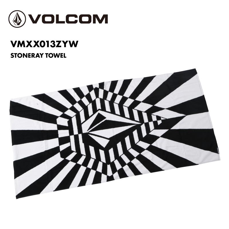 VOLCOM/ボルコム メンズ ビーチタオル STONERAY TOWEL 2024 SPRING VMXX013ZYW バスタオル アウトドア プール 海 水遊び 川 ブランケット ビーチ オシャレ ブランド 男性用