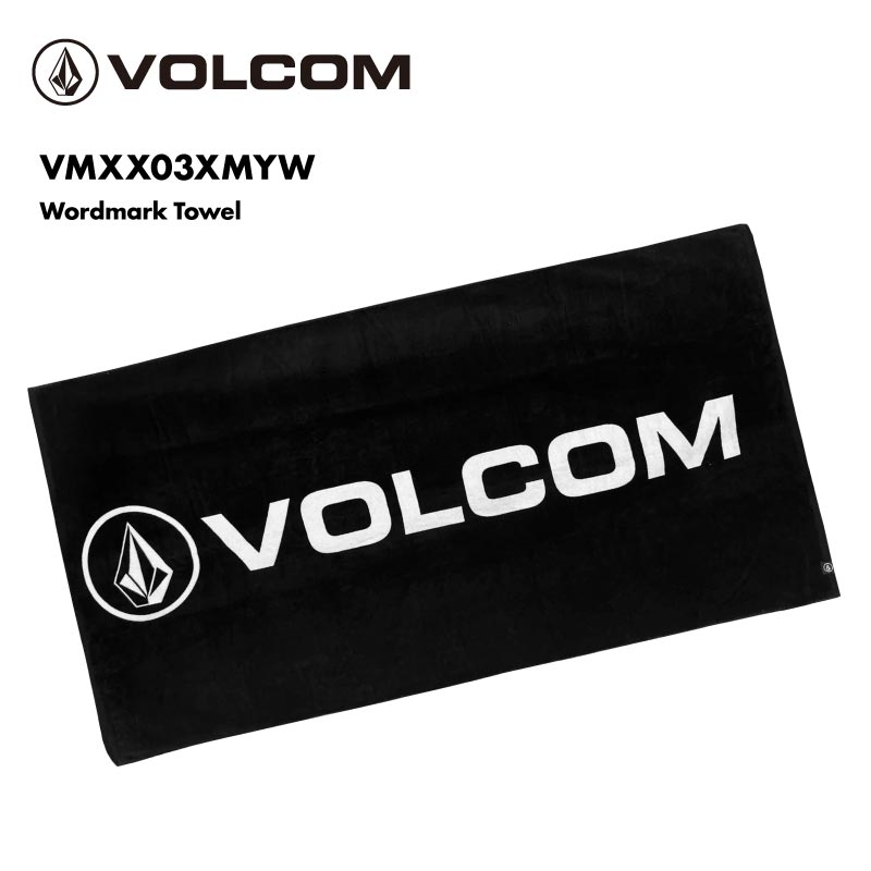 VOLCOM/ボルコム メンズ ビーチタオル Wordmark Towel 2024 SPRING VMXX03XMYW バスタオル アウトドア プール 海 水遊び 川 ブランケット ビーチ オシャレ ブランド 男性用