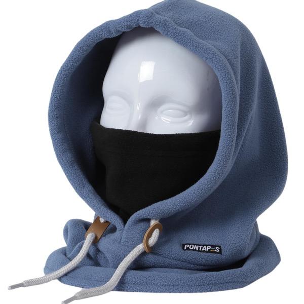 PONTAPES PONF-101 Winter Fleece Hood Warmer Snow Wear Men's Women's 