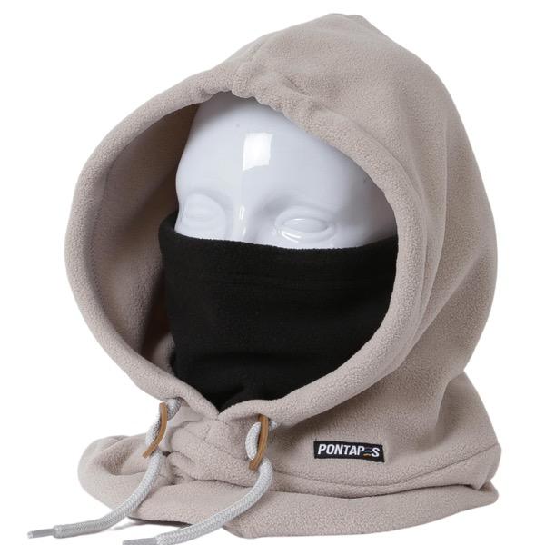 PONTAPES PONF-101 Winter Fleece Hood Warmer Snow Wear Men's Women's 