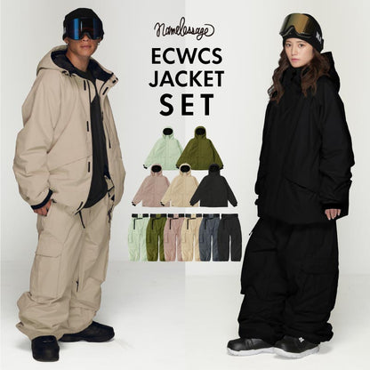 スノーボードウェア メンズ レディース 上下セット ベンチレーション付き ワイドシルエット 中綿入り 防寒 撥水 防風 25-26モデル namelessage/ネームレスエイジ NS-43