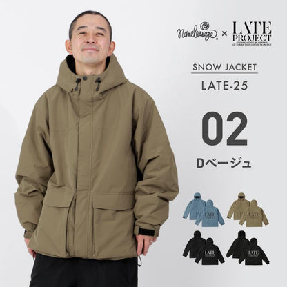 [12月中旬頃発送予定] 予約レイトプロジェクト メンズ レディース namelessage×LATE Project ジャケット単品 数量限定 ボードウェア スノボウェア スノーボード スノーウェア スキー コラボ商品 namelessage/ネームレスエイジ LATE_25