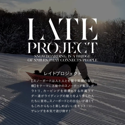 [12月中旬頃発送予定] 予約レイトプロジェクト メンズ レディース namelessage×LATE Project ジャケット単品 数量限定 ボードウェア スノボウェア スノーボード スノーウェア スキー コラボ商品 namelessage/ネームレスエイジ LATE_25