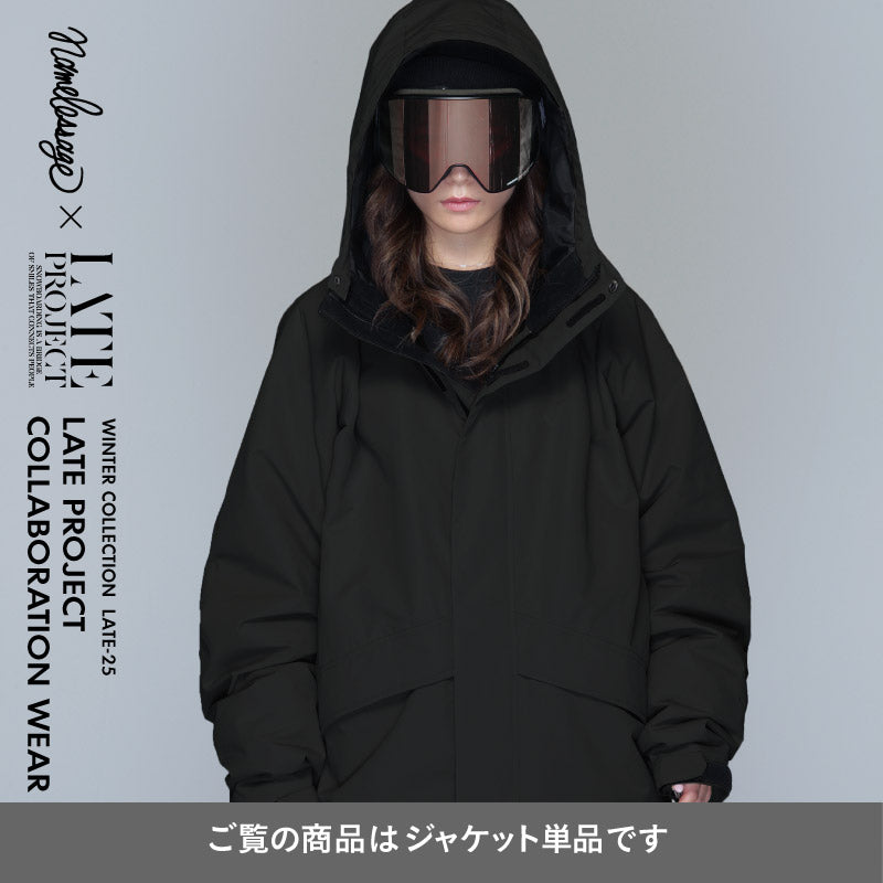 [12月中旬頃発送予定] 予約レイトプロジェクト メンズ レディース namelessage×LATE Project ジャケット単品 数量限定 ボードウェア スノボウェア スノーボード スノーウェア スキー コラボ商品 namelessage/ネームレスエイジ LATE_25