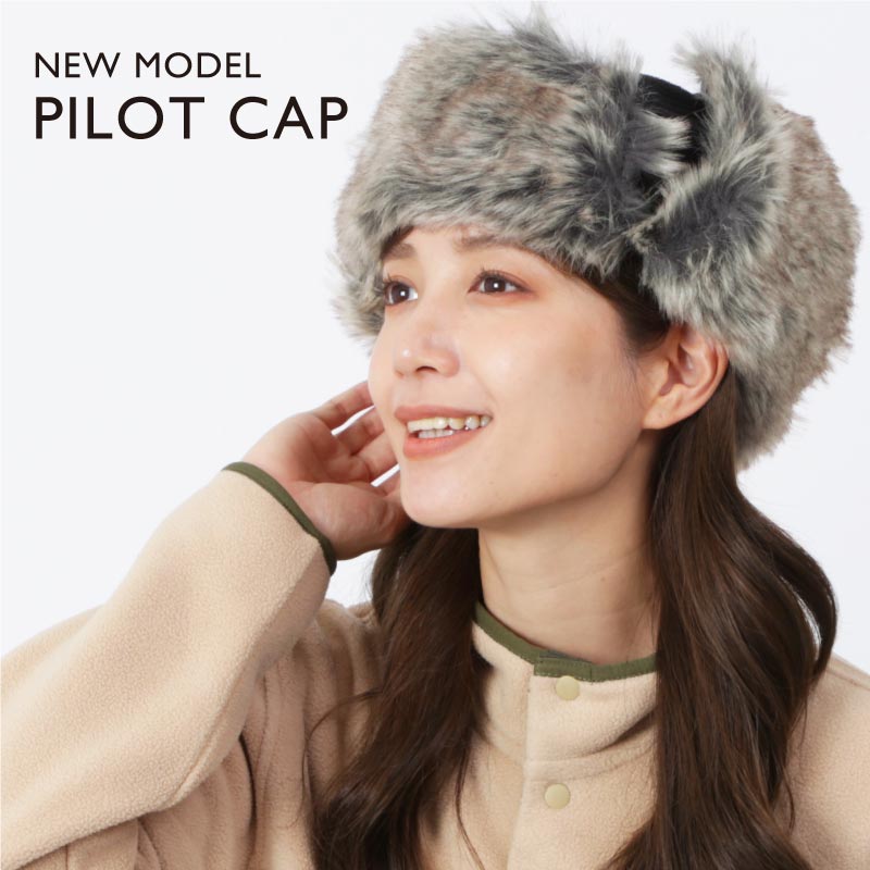 パイロットキャップ スノーボード メンズ レディース スキー 帽子 飛行帽 耳付き 耳当て 防寒 保温 雪 アウトドア namelessage/ネームレスエイジ NAMA-303