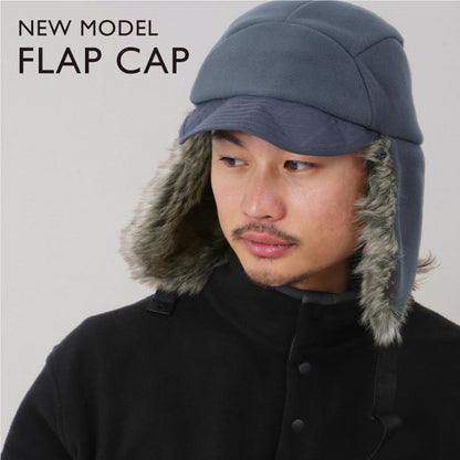 フラップキャップ スノーボード メンズ レディース スキー 帽子 飛行帽 耳付き 耳当て 防寒 保温 雪 アウトドア namelessage/ネームレスエイジ NAMA-304 [メール便OK]