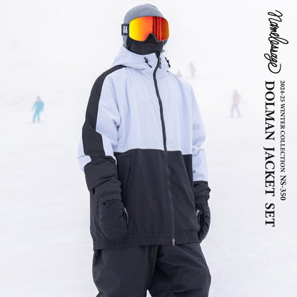 Reflector big style dolman top and bottom set snowboard wear men's women's namelessage NS-35SET 