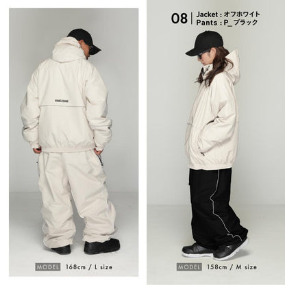 리플렉터 빅 스타일 돌먼 상하 세트 스노우 보드웨어 남성 여성 namelessage NS-35SET 