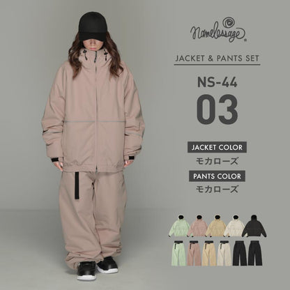 리플렉터 빅 스타일 돌먼 상하 세트 스노우 보드웨어 남성 여성 namelessage NS-35SET 