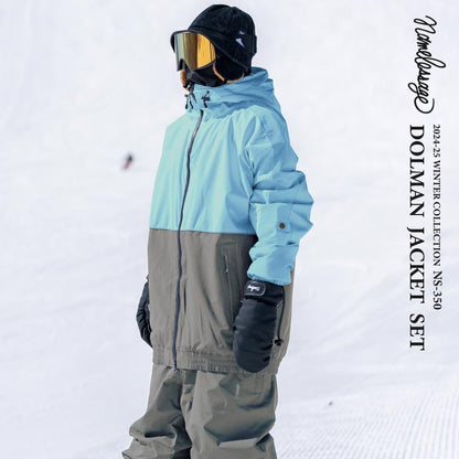 Reflector big style dolman top and bottom set snowboard wear men's women's namelessage NS-35SET 