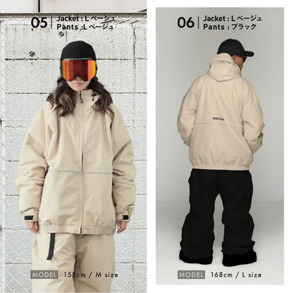 리플렉터 빅 스타일 돌먼 상하 세트 스노우 보드웨어 남성 여성 namelessage NS-35SET 