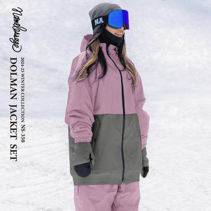 Reflector big style dolman top and bottom set snowboard wear men's women's namelessage NS-35SET 