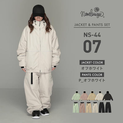 리플렉터 빅 스타일 돌먼 상하 세트 스노우 보드웨어 남성 여성 namelessage NS-35SET 