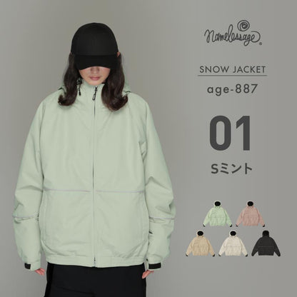 리플렉터 빅 스타일 재킷 스노우 보드웨어 남성 여성 namelessage age-721 