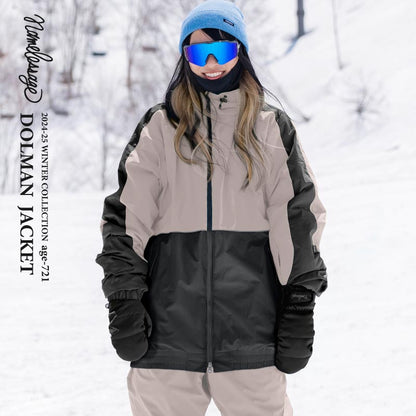 Reflector Big Style Jacket Snowboard Wear Men's Women's namelessage age-721 