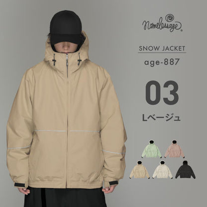 리플렉터 빅 스타일 재킷 스노우 보드웨어 남성 여성 namelessage age-721 