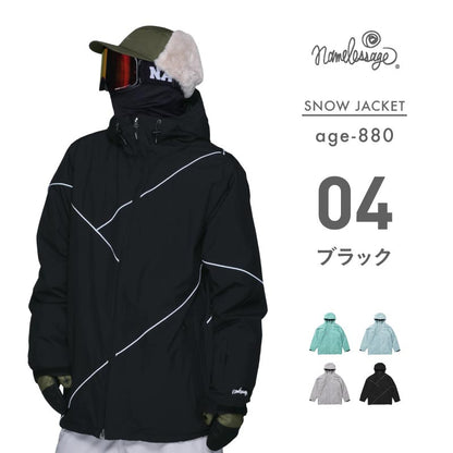 Hoodless jacket snowboard wear men's women's namelessage age-829 