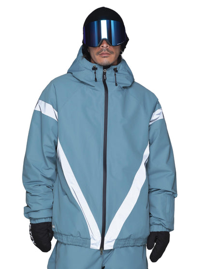 Big style line reflector jacket snowboard wear men's women's namelessage age-824 