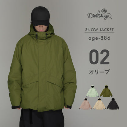 Big style line reflector jacket snowboard wear men's women's namelessage age-824 