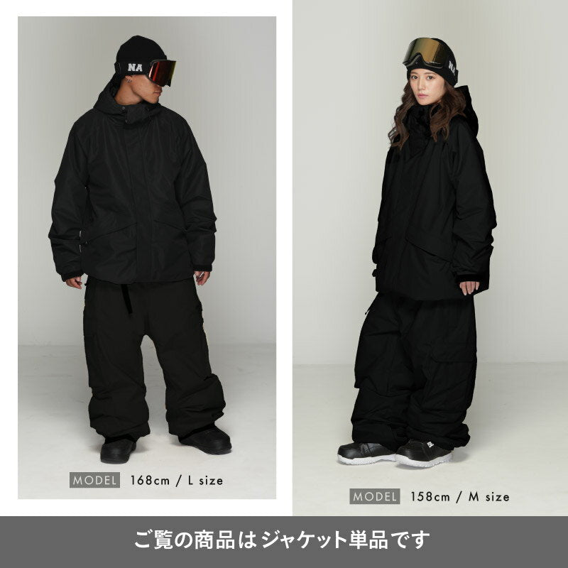 Big style line reflector jacket snowboard wear men's women's namelessage age-824 