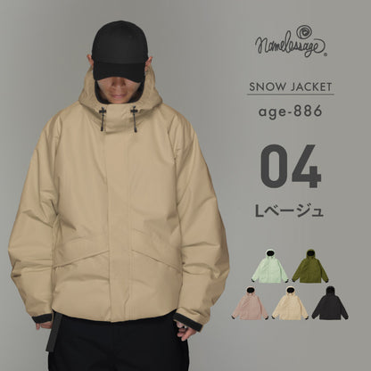 Big style line reflector jacket snowboard wear men's women's namelessage age-824 