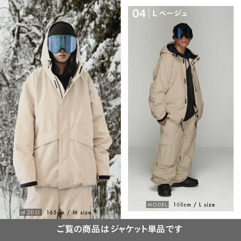 Big style line reflector jacket snowboard wear men's women's namelessage age-824 