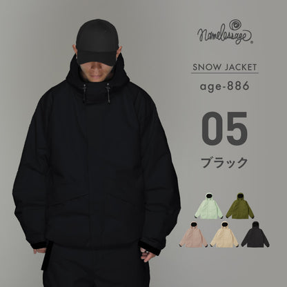 Big style line reflector jacket snowboard wear men's women's namelessage age-824 