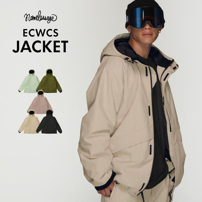 Big style line reflector jacket snowboard wear men's women's namelessage age-824 