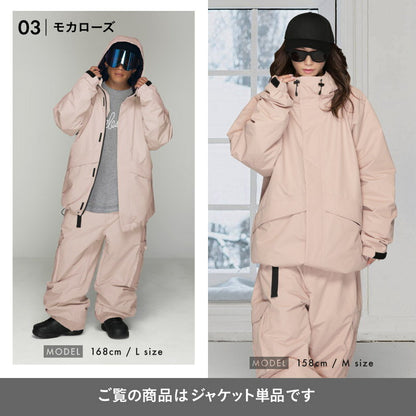 Big style line reflector jacket snowboard wear men's women's namelessage age-824 