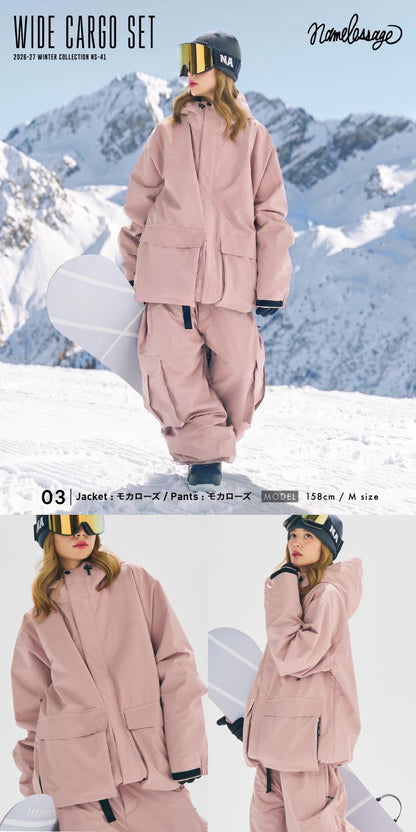 Drizzler Top and Bottom Set Snowboard Wear Men's Women's namelessage NS-39SET 