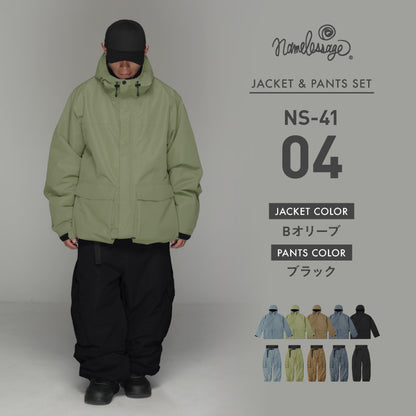 드리즐러 상하 세트 스노우 보드웨어 남성 여성 namelessage NS-39SET 