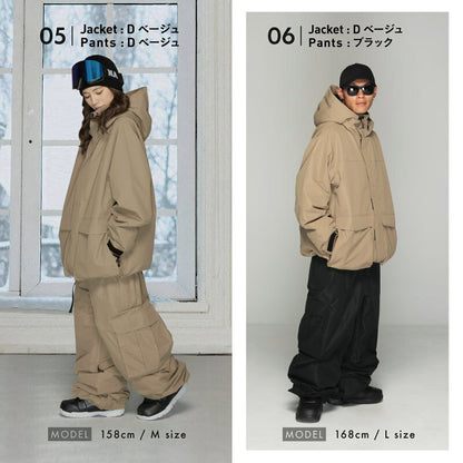 드리즐러 상하 세트 스노우 보드웨어 남성 여성 namelessage NS-39SET 