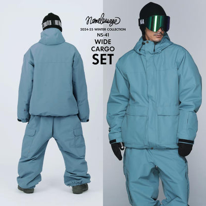 Drizzler Top and Bottom Set Snowboard Wear Men's Women's namelessage NS-39SET 